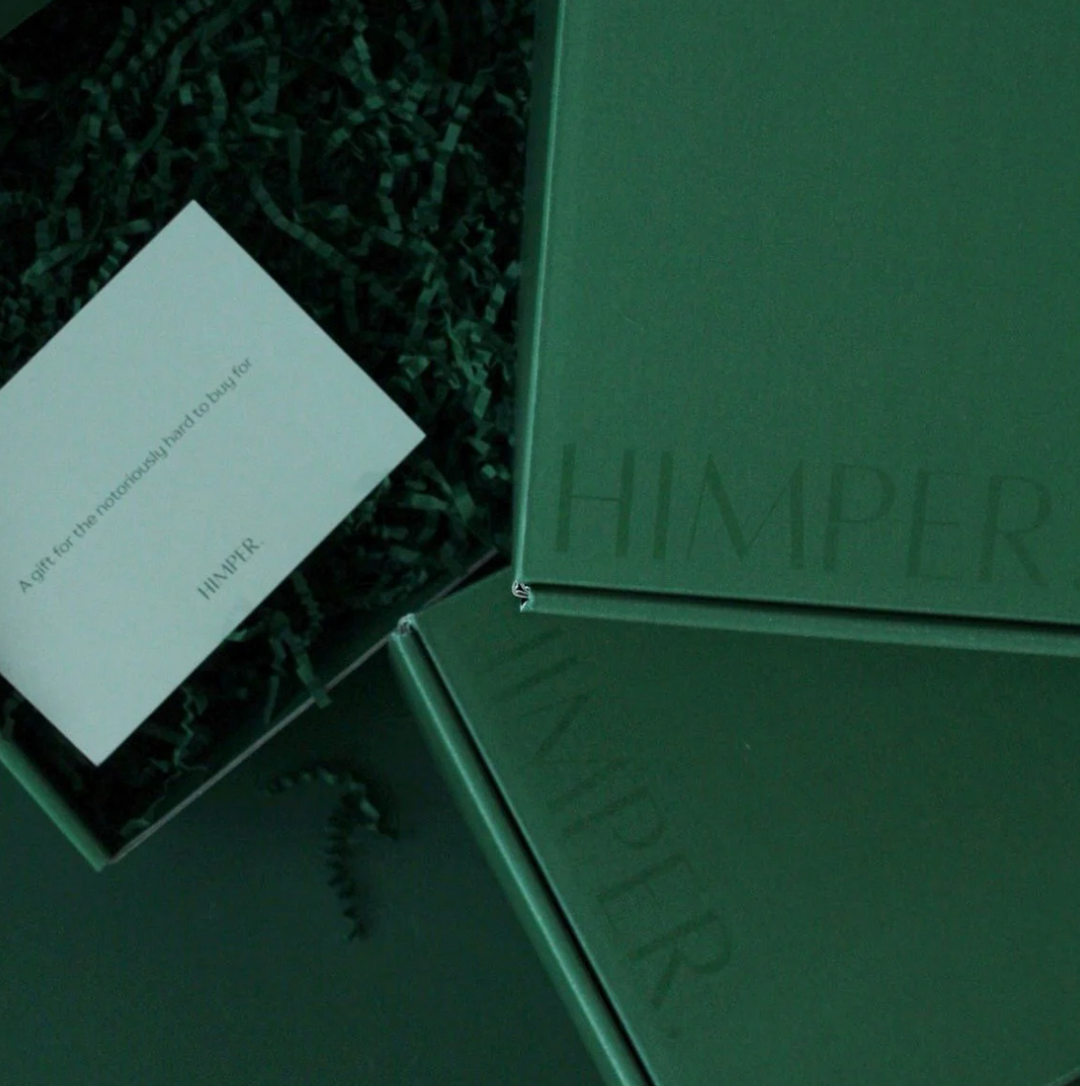 Gift box with notecard for a man
