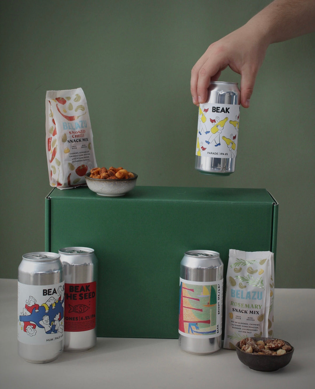 A hamper for him- nuts about beer 1