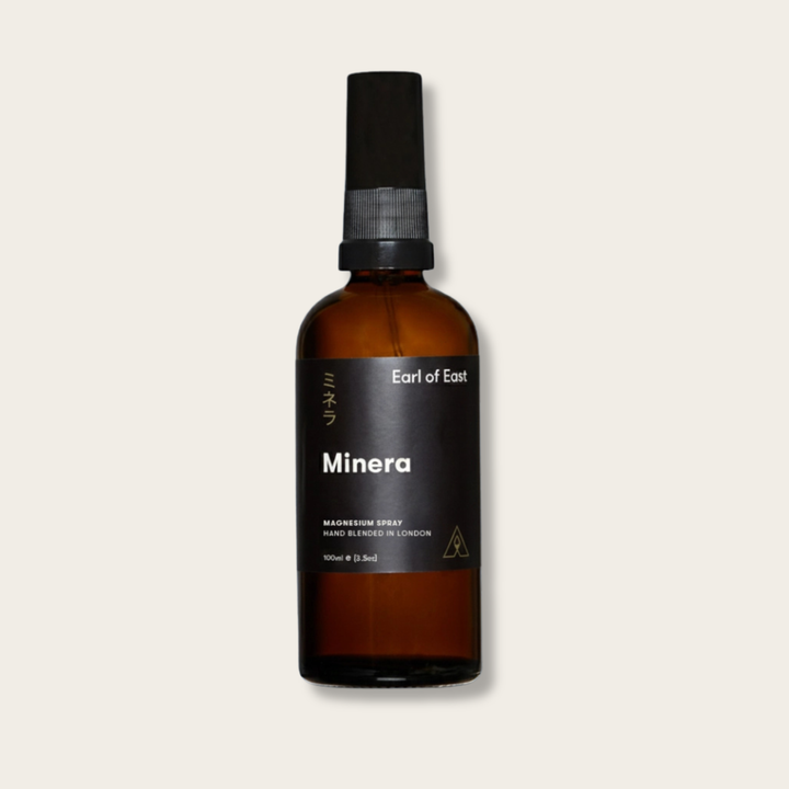 Bottle of magnesium spray