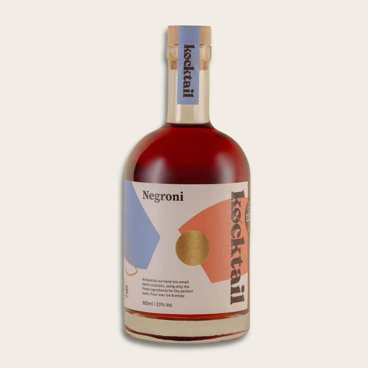 Bottle of Negroni cocktail 