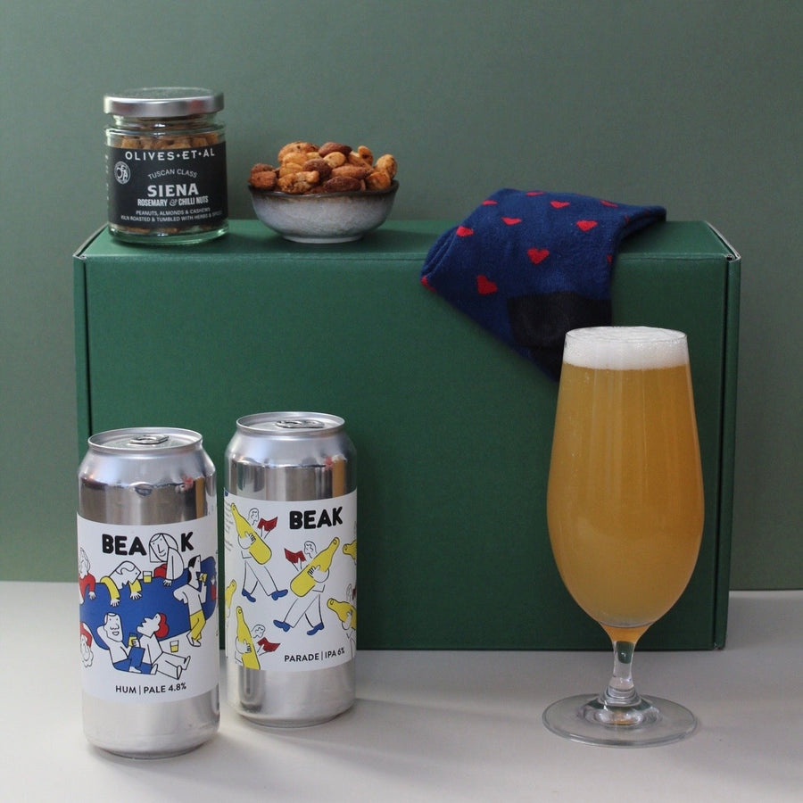 beer inspired valentines box 