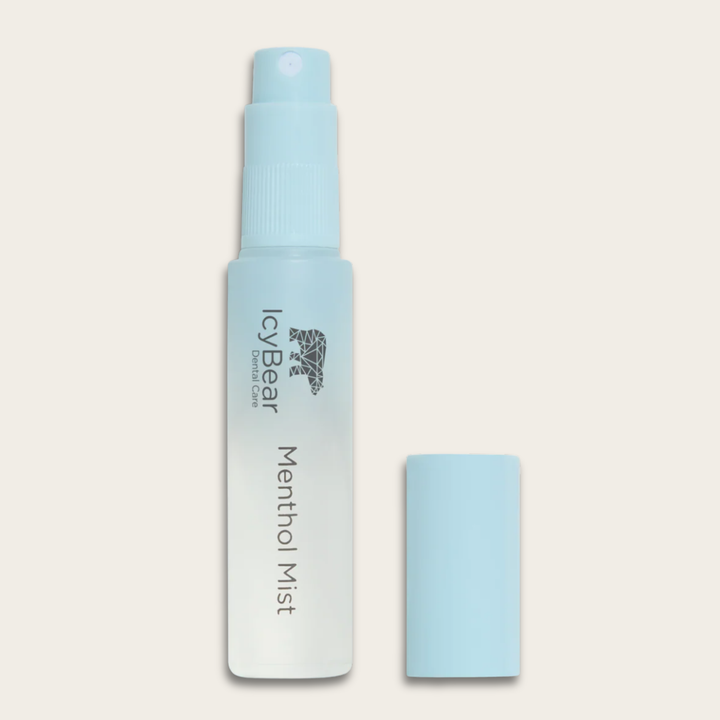 Menthol mist spray bottle with cap