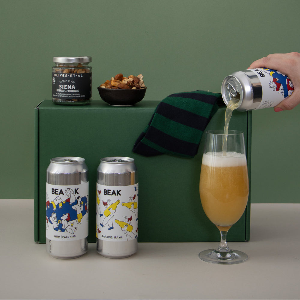 fathers day hamper with beer