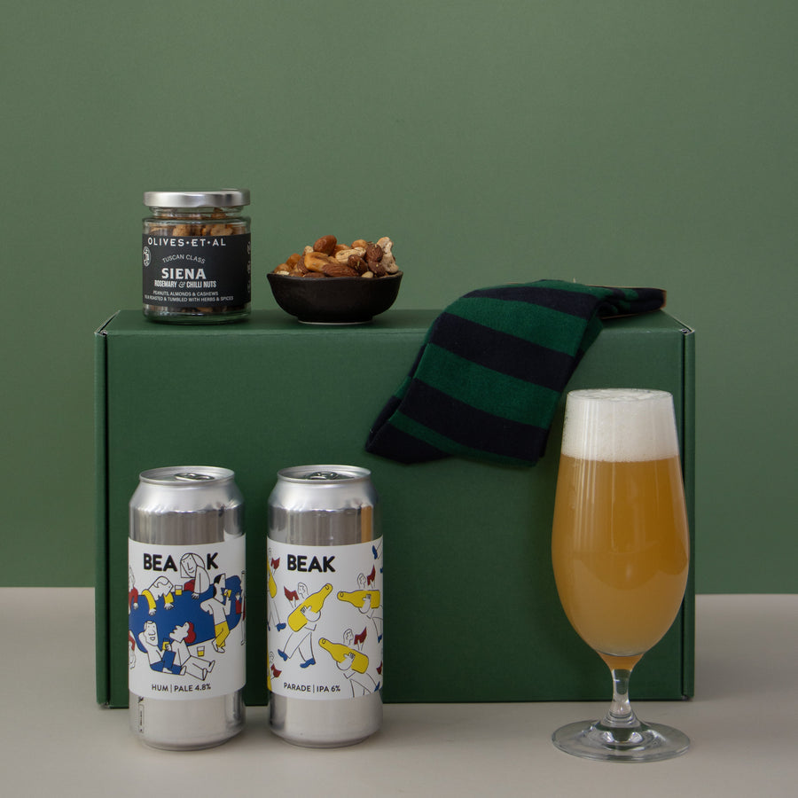 fathers day hamper with beer