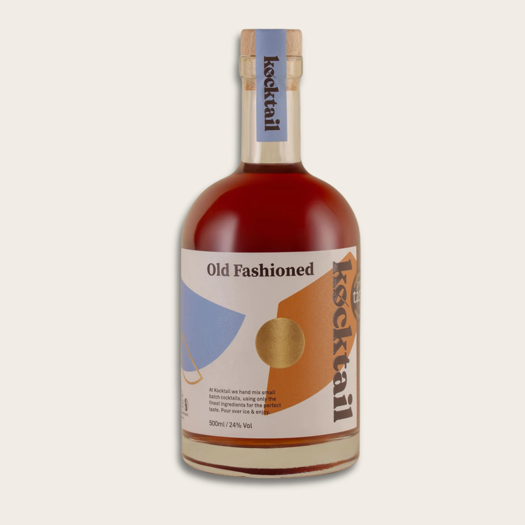 Bottle of Old Fashioned cocktail